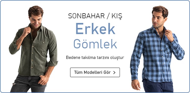 Sonbahar / Kış Erkek Gömlek Modelleri